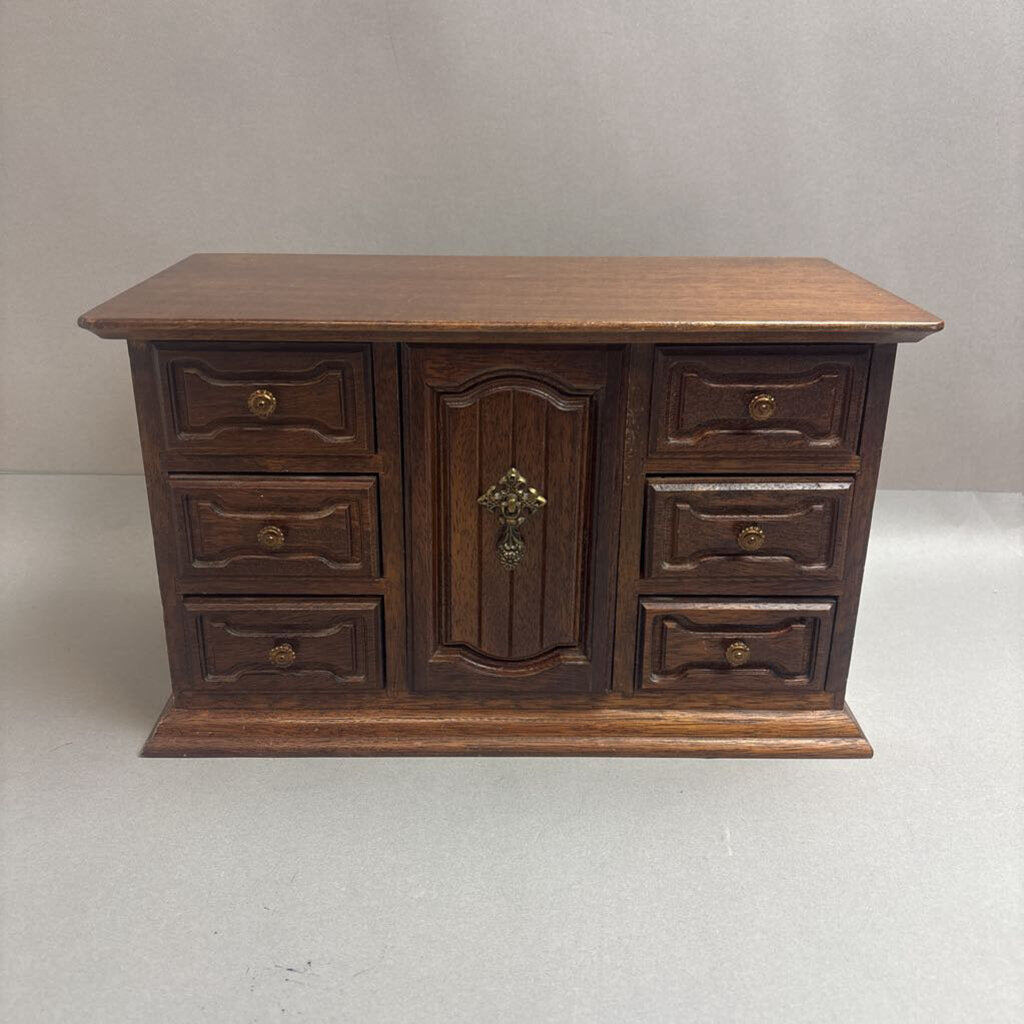 Vintage Dresser Style Jewelry Box (13x8x6)