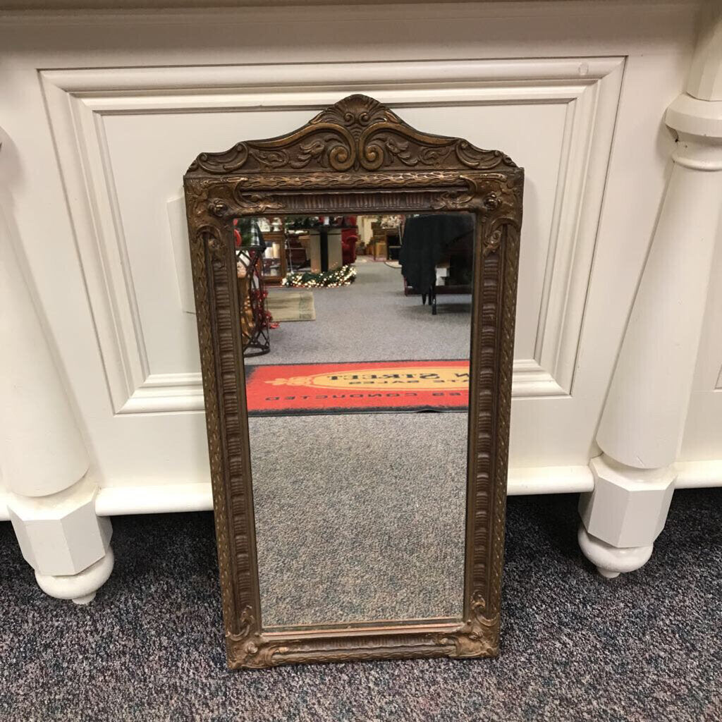 Antique Wood Framed Mirror (16x31)