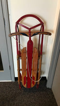 Load image into Gallery viewer, Vintage Floating Steering Metal/Wood Sled (48&quot;)
