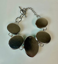 Load image into Gallery viewer, 316L Stainless Steel Turquoise Graduated Stone Link Bracelet (8")

