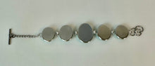 Load image into Gallery viewer, 316L Stainless Steel Turquoise Graduated Stone Link Bracelet (8")
