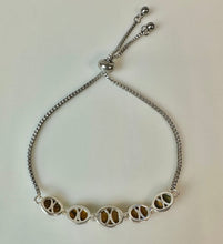 Load image into Gallery viewer, Sterling Tigers Eye Adjustable Bolo Bracelet
