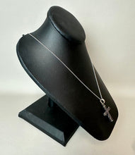 Load image into Gallery viewer, Sterling Scroll Design 1.5" Cross Pendant on 20" Chain
