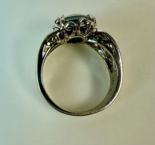 Load image into Gallery viewer, Sterling Blue Fire Opal Ring sz 8
