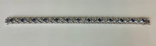 Load image into Gallery viewer, Art Deco Style Sterling Lab Created Ceylon Sapphire Tennis Bracelet (7.5")
