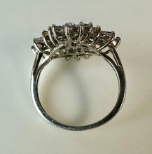 Load image into Gallery viewer, Sterling Tanzanite Cluster Ring sz 7
