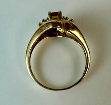Load image into Gallery viewer, 10K Gold Ruby Diamond Ring sz 9 (3.7g)
