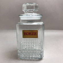 Load image into Gallery viewer, Vintage Koeze Glass Canister Jar with Lid (8")
