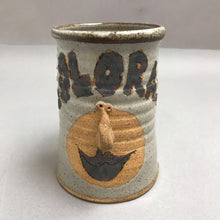 Load image into Gallery viewer, Hnadmade Stoneware Colorado Mug with Face (5&quot;)
