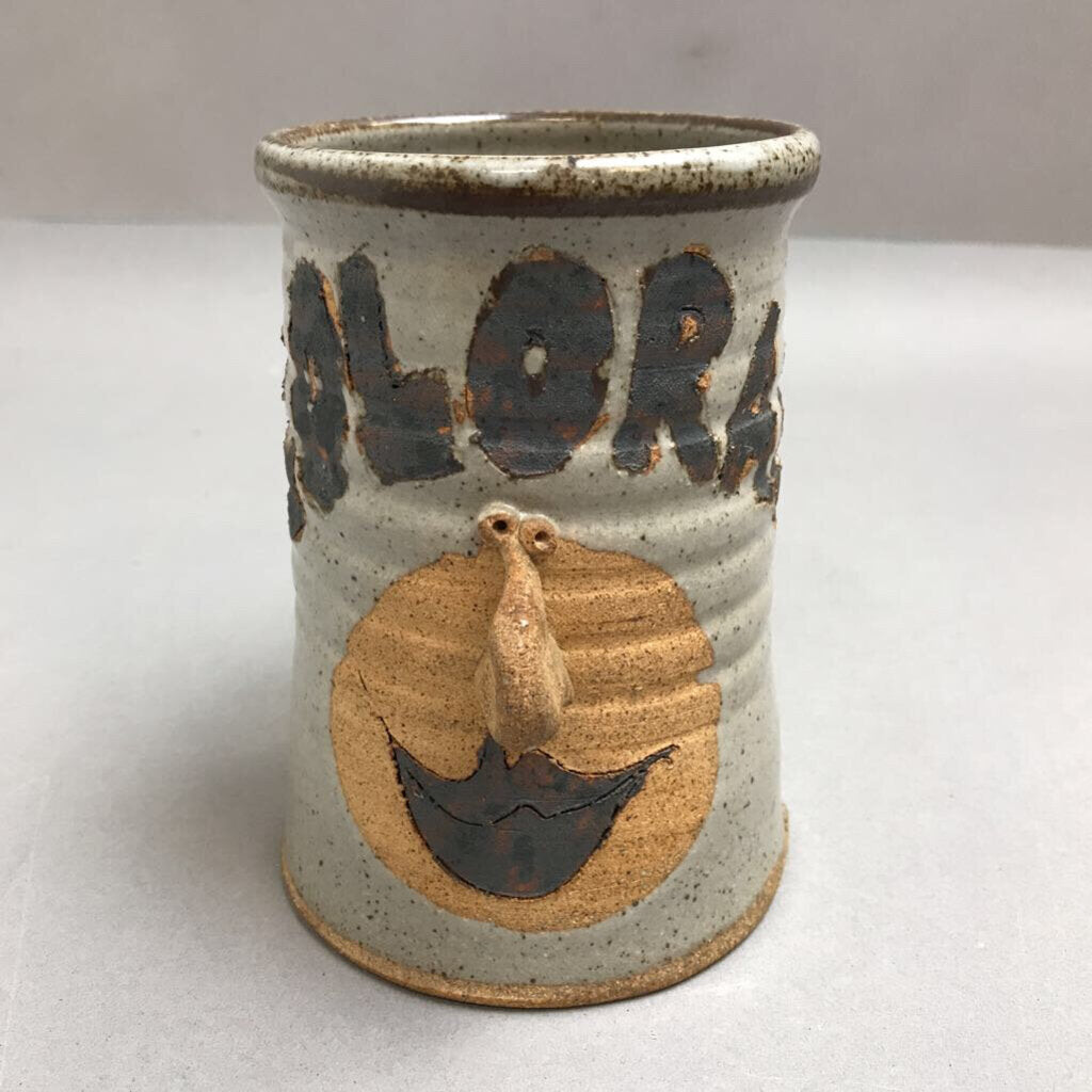 Hnadmade Stoneware Colorado Mug with Face (5