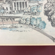 Load image into Gallery viewer, Framed Watercolor Etching &quot;The Windy CIty&quot; by Dennis Robert Bivens (22x30)
