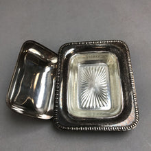 Load image into Gallery viewer, Silver Plate Covered Butter Dish with Glass Insert (1x6x4.5)
