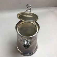 Load image into Gallery viewer, Antique Victorian Ornate Silver Plate Pitcher with Cherub Top (9")
