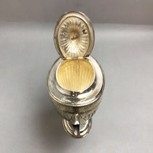 Load image into Gallery viewer, Vintage Silver Plate Tea Pot Fluted Body Black Handle (7")
