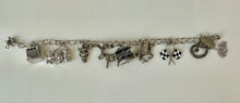Load image into Gallery viewer, Vintage Wells Sterling Souvenir Charm 7.25" Bracelet w/ 8 Charms (38.9g)
