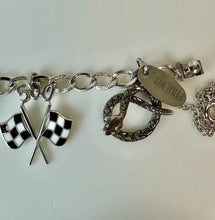 Load image into Gallery viewer, Vintage Wells Sterling Souvenir Charm 7.25" Bracelet w/ 8 Charms (38.9g)
