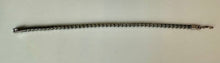 Load image into Gallery viewer, Rhodium Plated Simulated Emerald Tennis Bracelet (7.5")
