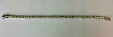 Load image into Gallery viewer, Rhodium Plated Simulated Yellow Diamond Tennis Bracelet (7.5")
