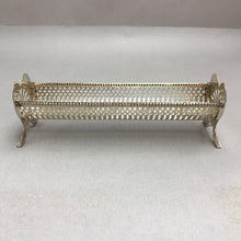 Load image into Gallery viewer, Vintage Silver Plate Filigree Mints Serving Dish (2x8x2)
