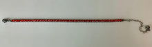Load image into Gallery viewer, Stainless Steel Simulated Orange Sapphire Tennis Bracelet (8.5")

