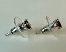 Load image into Gallery viewer, Sterling Pink Tourmaline Stud Earrings
