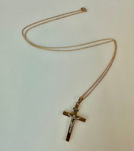 Load image into Gallery viewer, 14K Gold 1.25&quot; Crucifix Pendant on 18&quot; Chain (1.2g)
