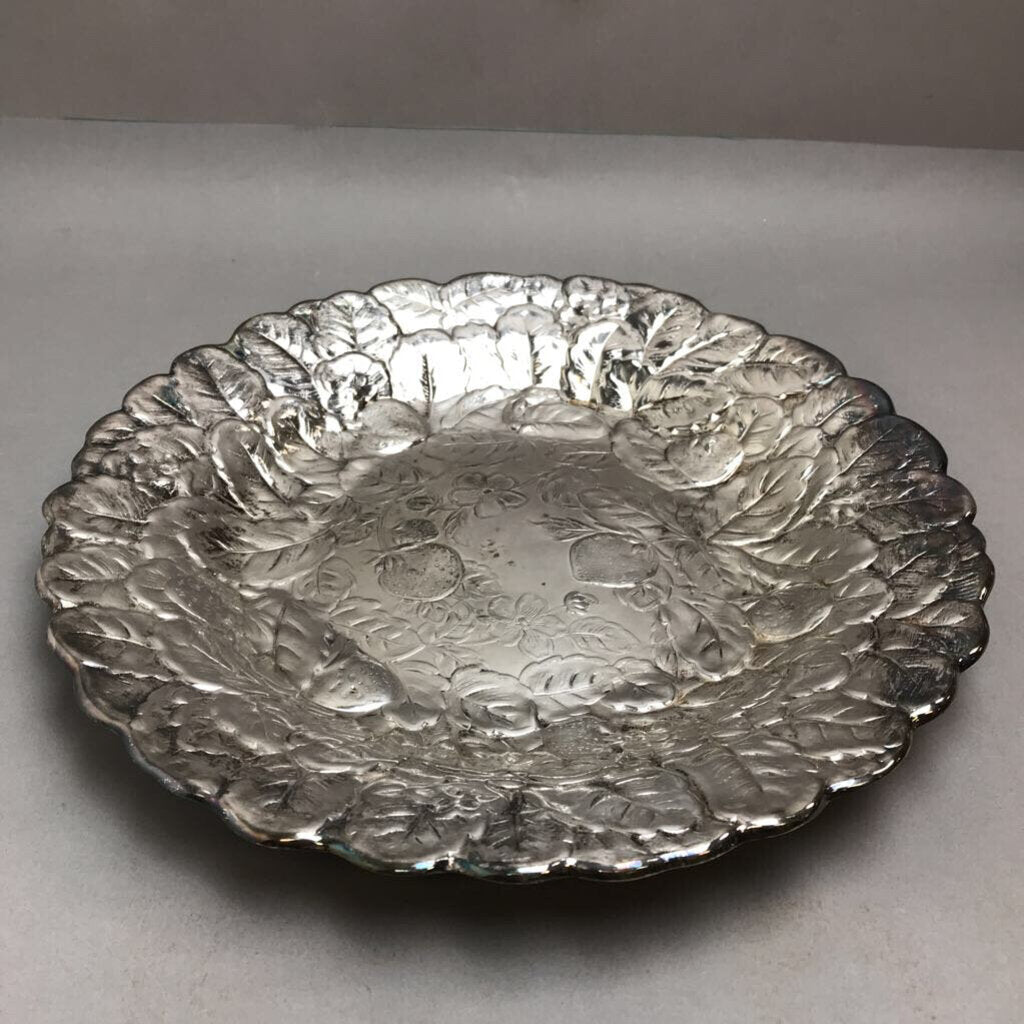 Vintage Reed & Barton 115 Silver Plate Scalloped Serving Platter (13.5