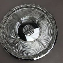 Load image into Gallery viewer, Vintage Chrome &amp; Glass Lazy Susan 5 Piece Set (14")
