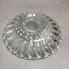 Load image into Gallery viewer, Vintage Clear Glass Pedestal Scalloped Bowl (3x12)
