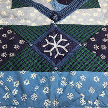 Load image into Gallery viewer, Handmade Blue Snowman Quilt (48x48)
