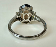 Load image into Gallery viewer, Sterling Smoky Quartz Citrine Accent Ring sz 9

