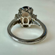Load image into Gallery viewer, Sterling Smoky Quartz Citrine Accent Ring sz 6.5
