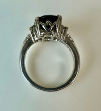 Load image into Gallery viewer, Sterling Smoky Quartz Citrine Accent Ring sz 6.5
