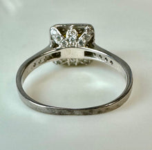 Load image into Gallery viewer, Sterling Citrine CZ Halo Ring sz 8.5
