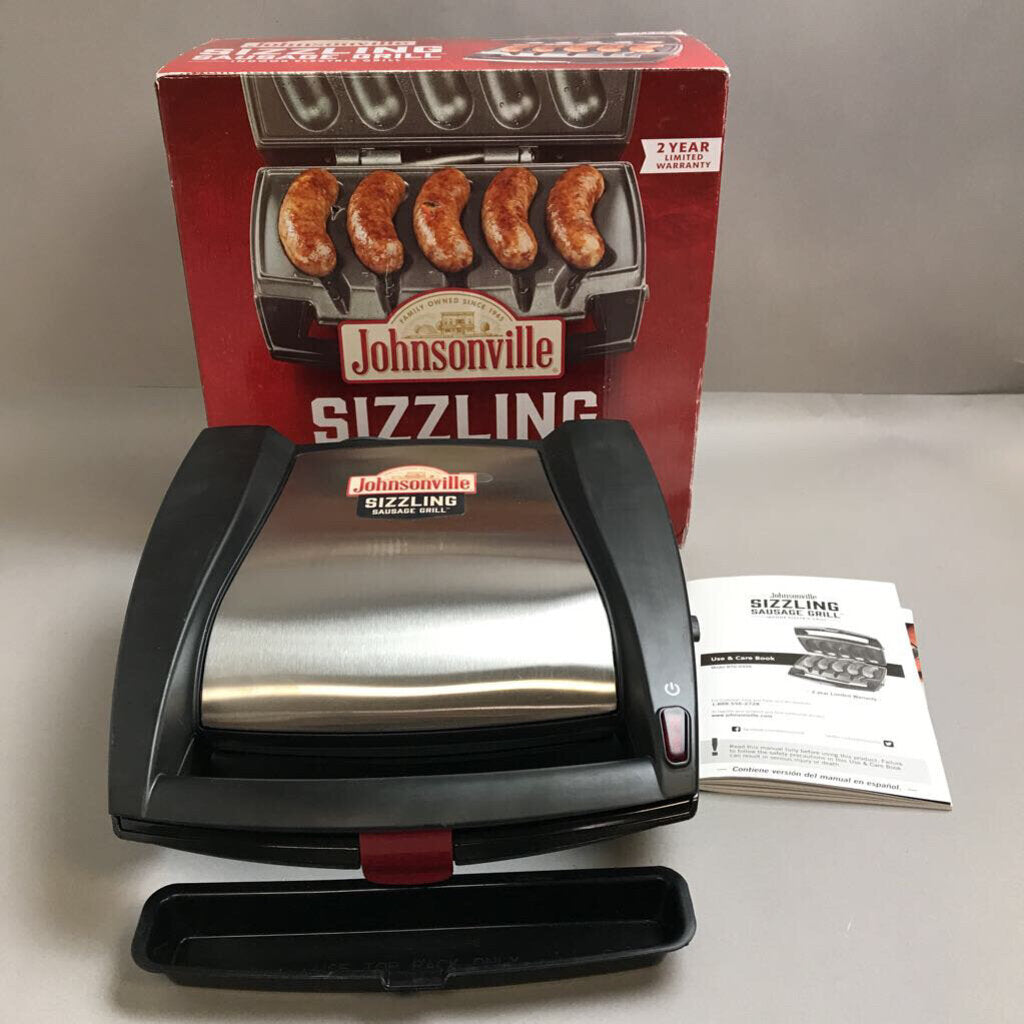 Johnsonville Sizzling Sausage Grill Indoor Electric Grill