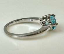 Load image into Gallery viewer, Sterling Swiss &amp; London Blue Topaz Ring sz 7.5
