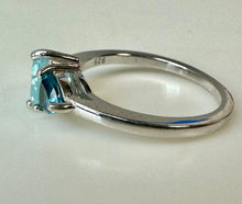 Load image into Gallery viewer, Sterling Swiss &amp; London Blue Topaz Ring sz 7.5
