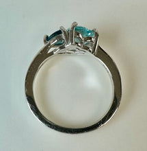 Load image into Gallery viewer, Sterling Swiss &amp; London Blue Topaz Ring sz 7.5
