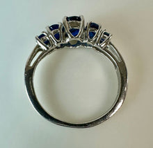 Load image into Gallery viewer, Sterling Blue Topaz Ring sz 6.5
