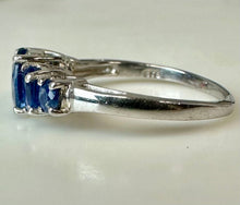 Load image into Gallery viewer, Sterling Blue Topaz Ring sz 6.5
