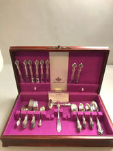 Load image into Gallery viewer, Vintage International Deep Silver Flatware Silver Plate with Box 57 Pc Setting
