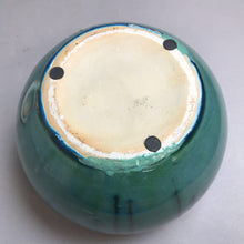 Load image into Gallery viewer, Pottery Stoneware Blue &amp; Brown Glazed Lidded Jar (8&quot;)
