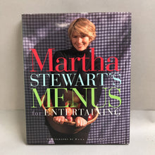 Load image into Gallery viewer, Martha Stewart&#39;s Menus for Entertaining (1994) (10.25x8.5)
