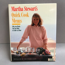 Load image into Gallery viewer, Martha Stewart's Quick Cook Menus (1988) (10.5x8.5)
