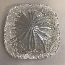 Load image into Gallery viewer, Antique Vintage American Brilliant Crystal MCM Bowl Sawtooth Edge (3x9)(As Is)
