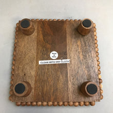 Load image into Gallery viewer, Wood Footed Plant Stand (2x9x9)
