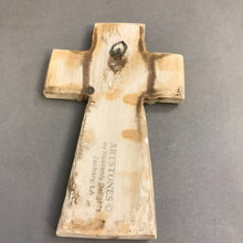 Load image into Gallery viewer, Ornate Aret Stone Wall Religious Cross (8x5)
