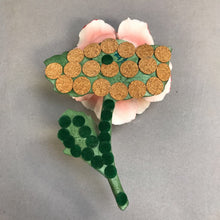 Load image into Gallery viewer, Pink Ceramic Flower Decor (7")
