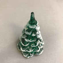 Load image into Gallery viewer, Vintage Fenton Green Glass Christmas Tree (3.5&quot;)
