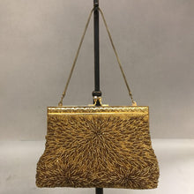 Load image into Gallery viewer, Vintage Gold Beaded Clutch Bag

